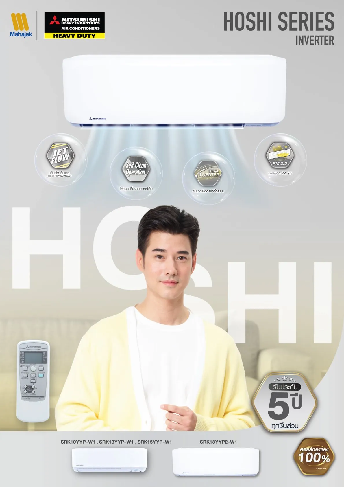 แอร์ MITSUBISHI HEAVY DUTY แอร์ติดผนัง รุ่น HOHI SERIES (INVERTER) - Image 4