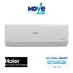 แอร์ติดผนัง Haier 18,000 BTU รุ่น HSU-18VRRA05BF (WIFI+UV) Inverter 220 V