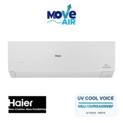 แอร์ติดผนัง Haier 13,000 BTU รุ่น HSU-13VRSA05WBF สีขาว (WIFI+UV+PM1.0+VOICE CONTROL) Inverter 220 V