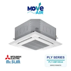 แอร์ฝังฝ้าสี่ทิศทาง Mitsubishi Electric 18,084 BTU รุ่น PLY-SM18EA4-TH / SUY-SM18VA4-TH (รีโมทไร้สาย) Inverter 220 V