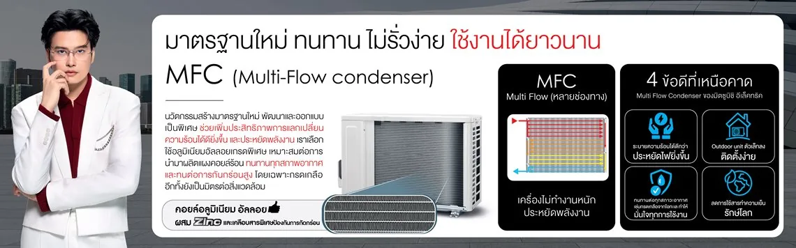 แอร์ติดผนัง Mitsubishi Electric 18,084 BTU รุ่น MS-GY18VF Fixed Speed 220 V - Image 5
