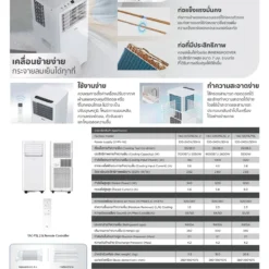 แอร์เคลื่อนที่ TCL 11,000 BTU รุ่น TAC-11CPA/SL2 220 V - Image 3