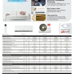 แอร์ติดผนัง TCL 9,895 BTU รุ่น TAC-PRO09PE Inverter 220 V - Image 3